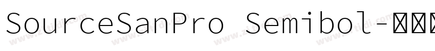 SourceSanPro Semibol字体转换